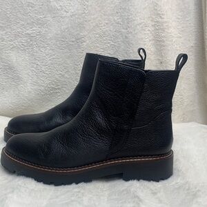 Nordstrom Black Leather Chelsea Ankle Booties